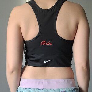 Nike Red Embroidered Swoosh Dri-FIT Training Tank